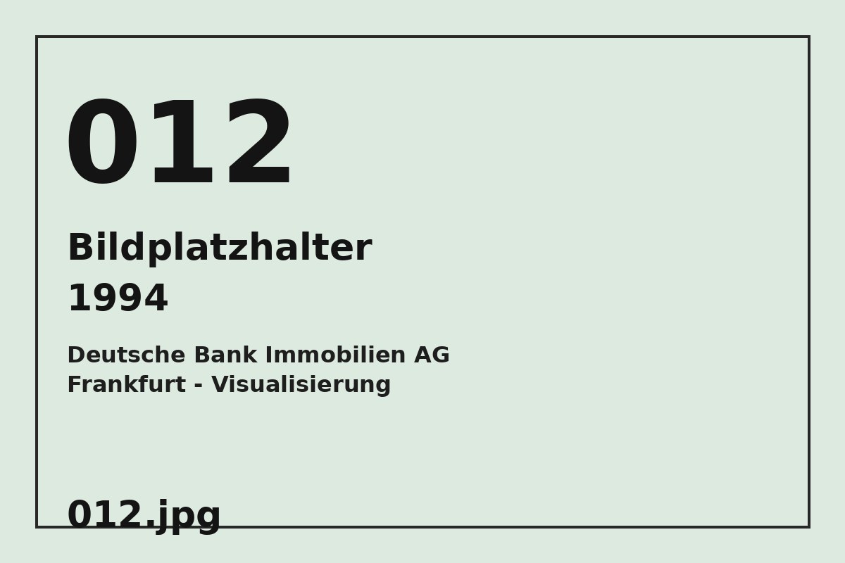 Bildplatzhalter 012.jpg für Deutsche Bank Immobilien AG Frankfurt - Visualisierung