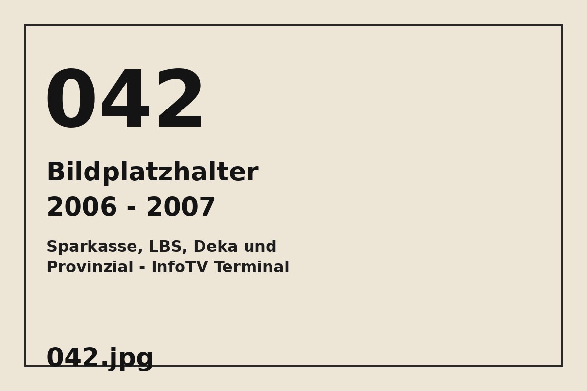 Bildplatzhalter 042.jpg für Sparkasse, LBS, Deka und Provinzial - InfoTV Terminal