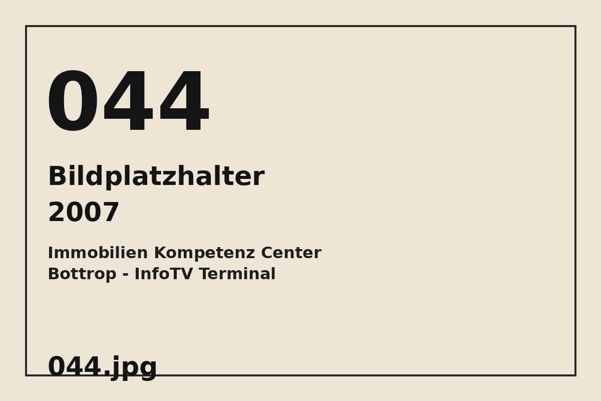 Bildplatzhalter 044.jpg für Immobilien Kompetenz Center Bottrop - InfoTV Terminal
