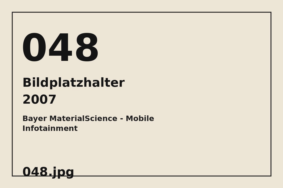 Bildplatzhalter 048.jpg für Bayer MaterialScience - Mobile Infotainment