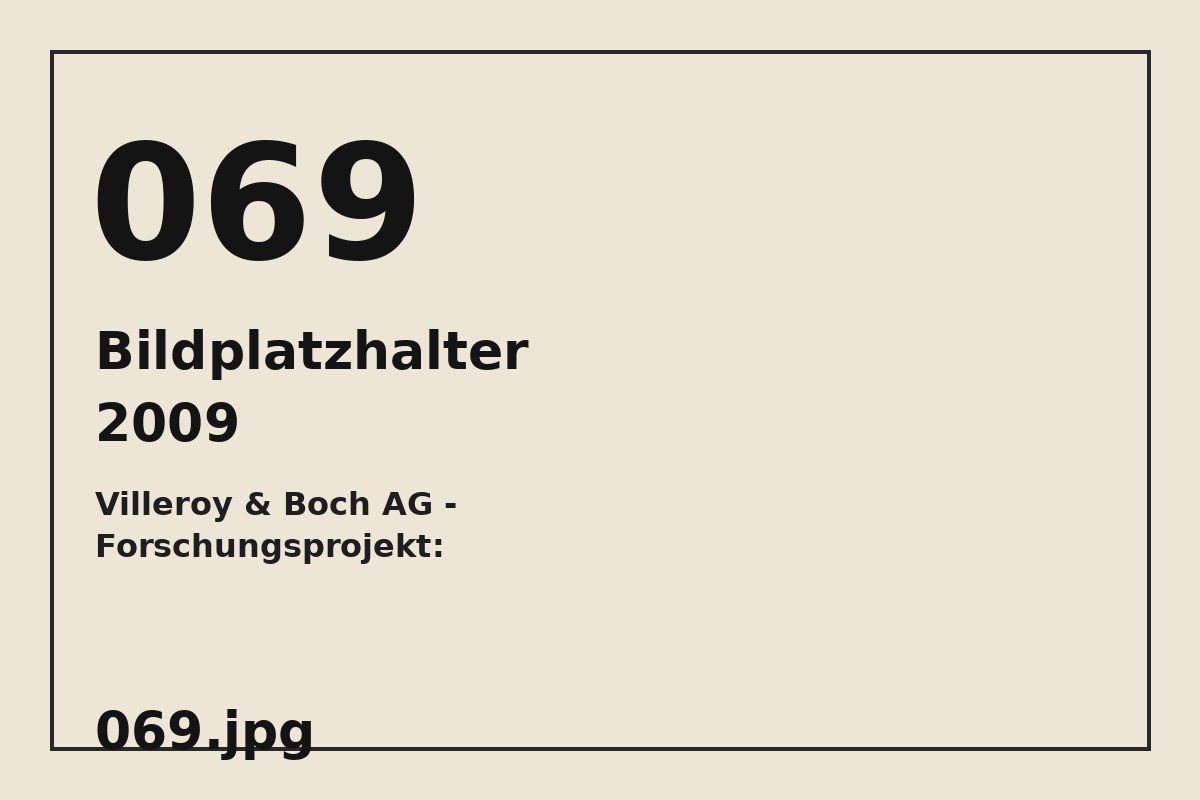 Bildplatzhalter 069.jpg für Villeroy & Boch AG - Forschungsprojekt: