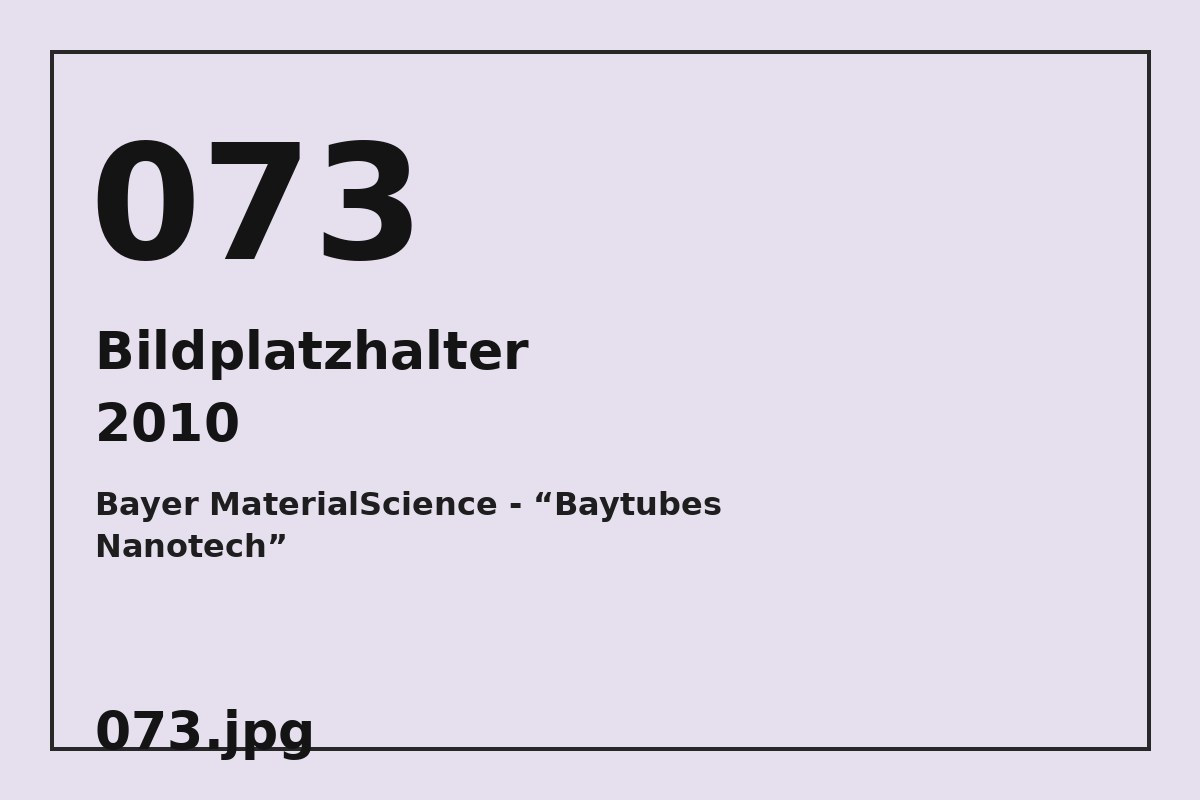 Bildplatzhalter 073.jpg für Bayer MaterialScience - “Baytubes Nanotech”