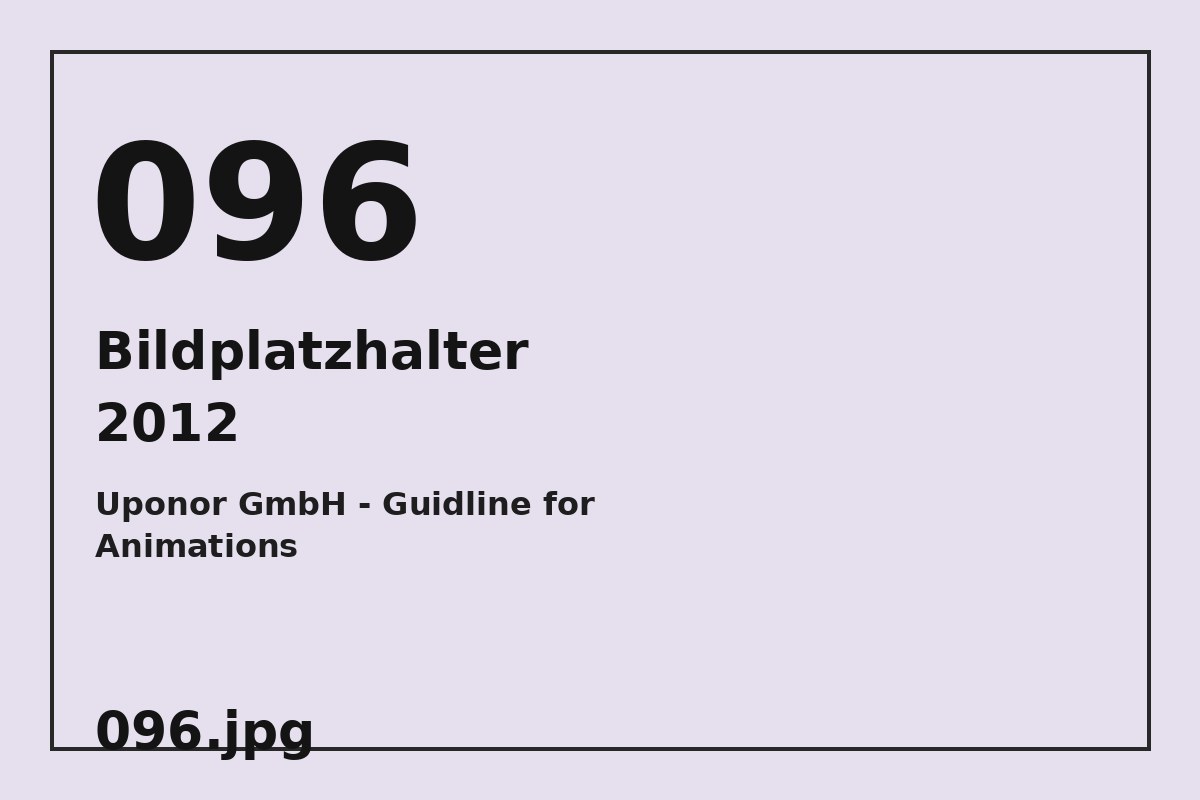 Bildplatzhalter 096.jpg für Uponor GmbH - Guidline for Animations