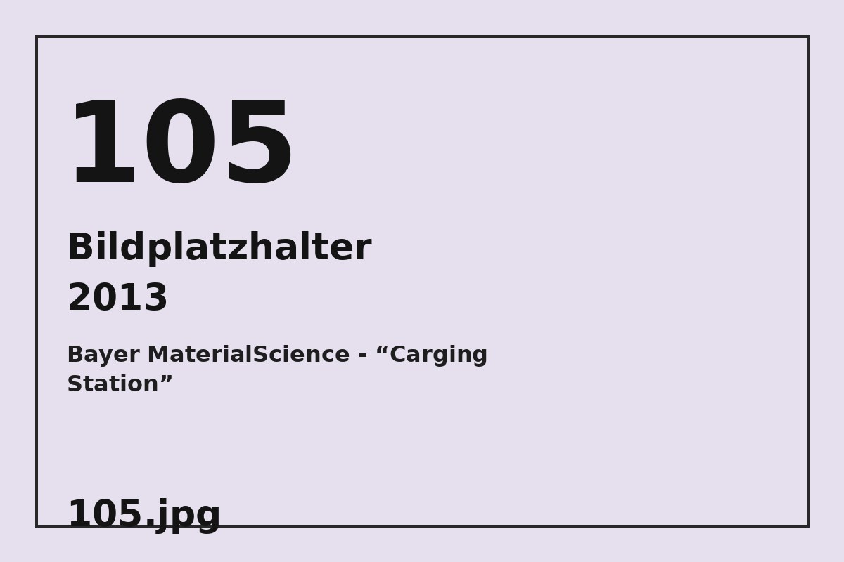 Bildplatzhalter 105.jpg für Bayer MaterialScience - “Carging Station”
