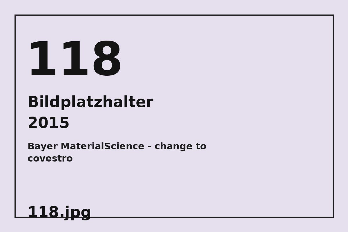 Bildplatzhalter 118.jpg für Bayer MaterialScience - change to covestro