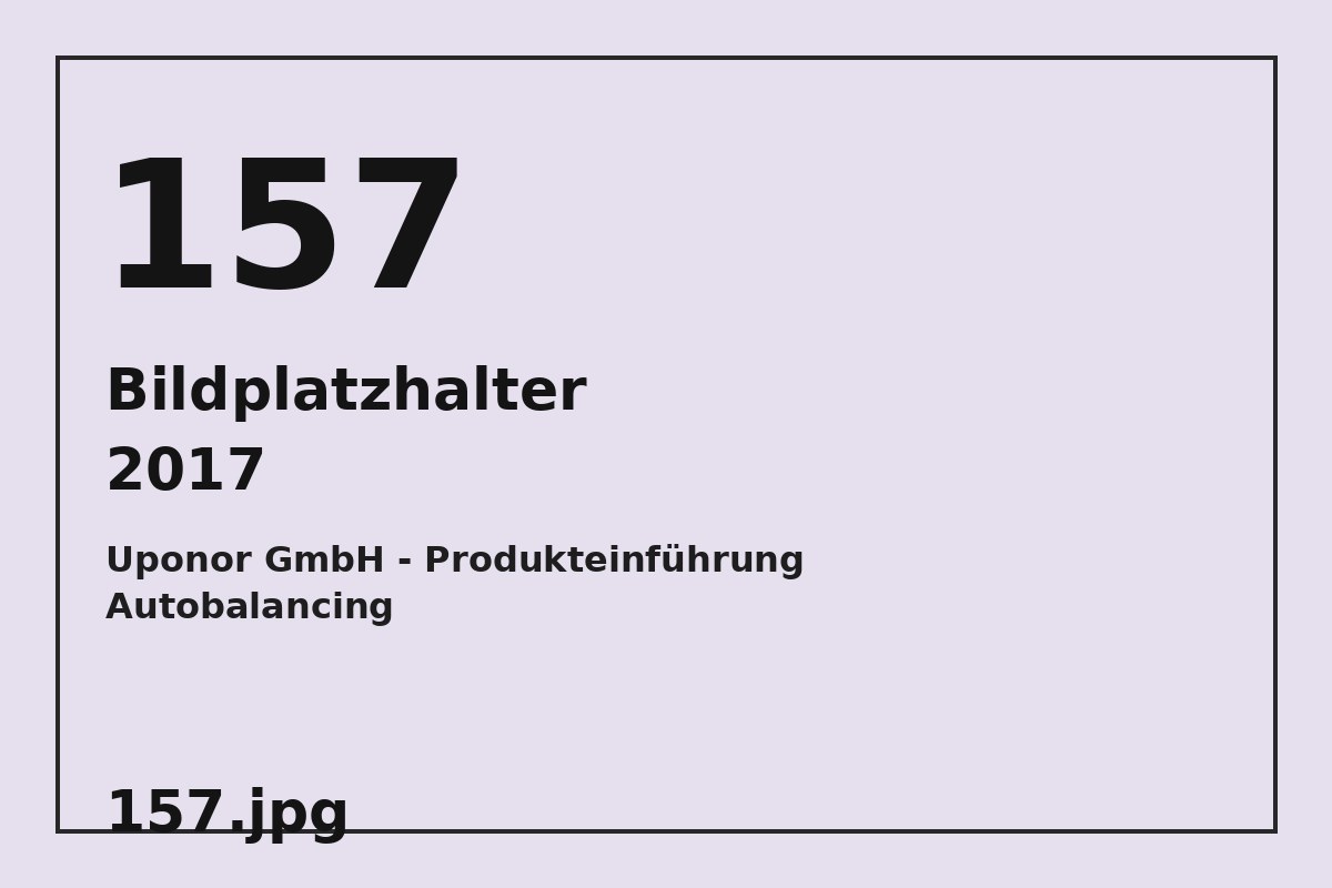Bildplatzhalter 157.jpg für Uponor GmbH - Produkteinführung Autobalancing