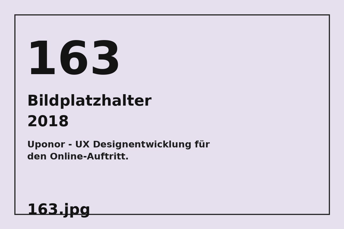 Bildplatzhalter 163.jpg für Uponor - UX Designentwicklung für den Online-Auftritt.