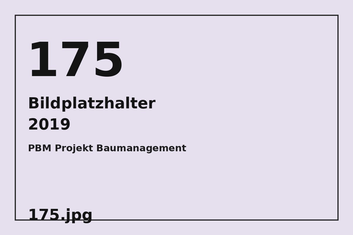 Bildplatzhalter 175.jpg für PBM Projekt Baumanagement